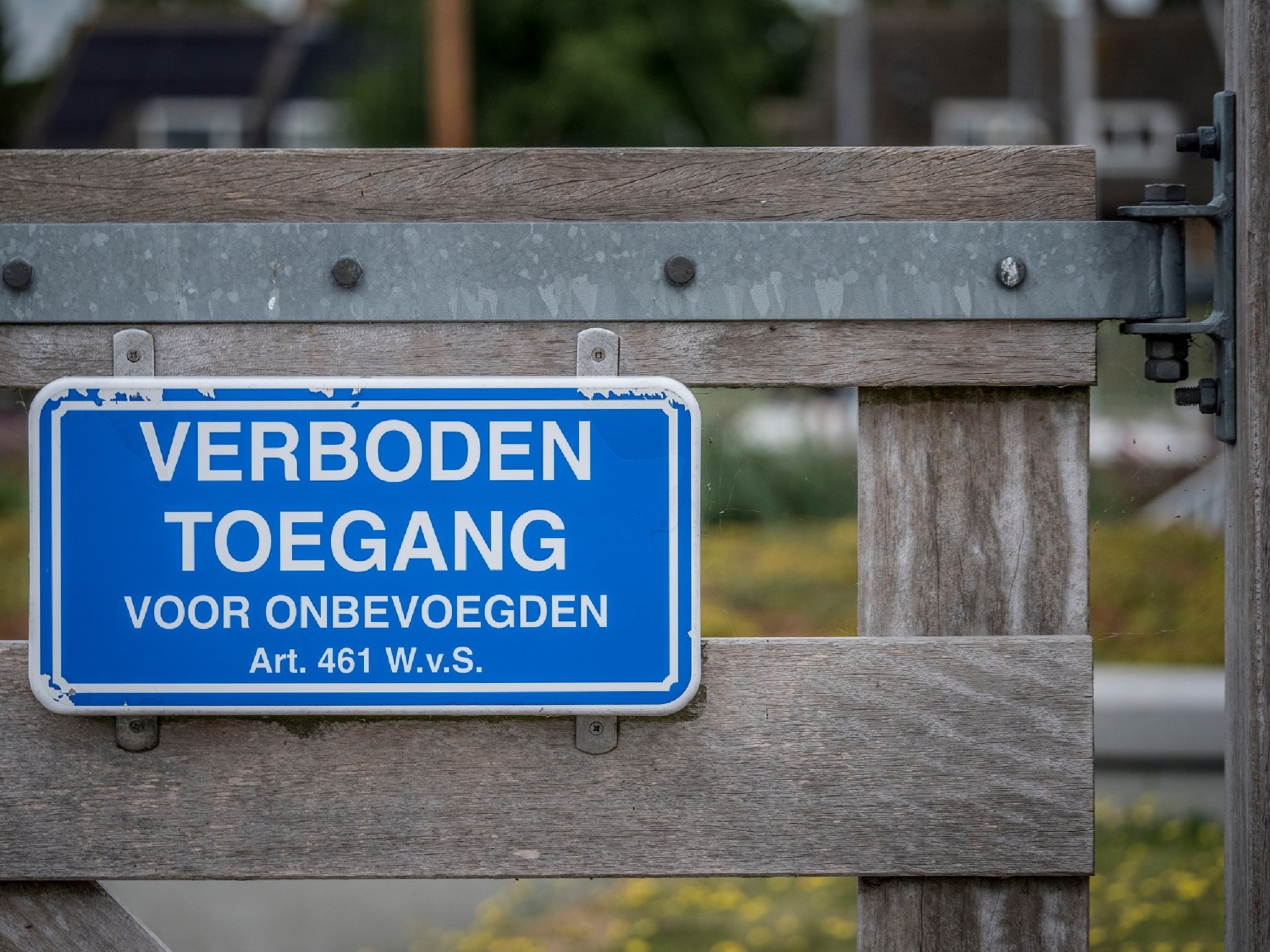 Foto van bordje verboden toegang