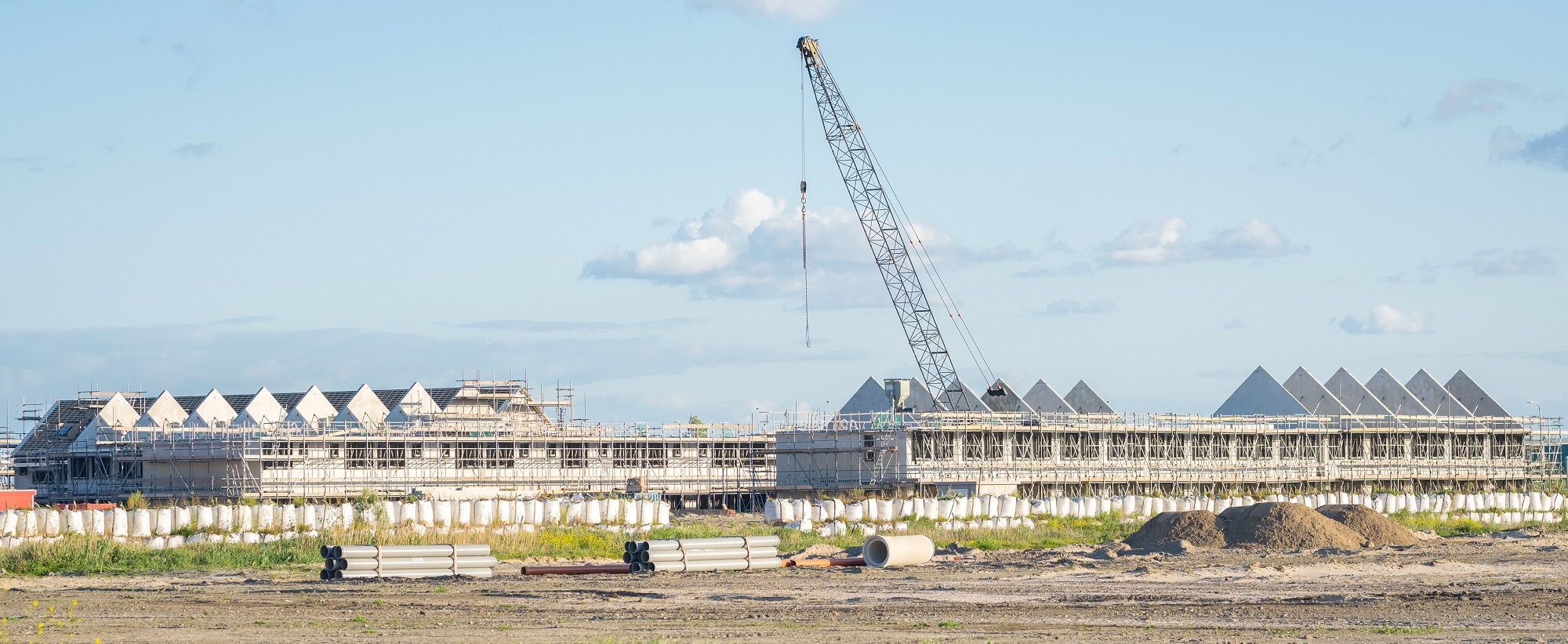 Foto van woningbouw