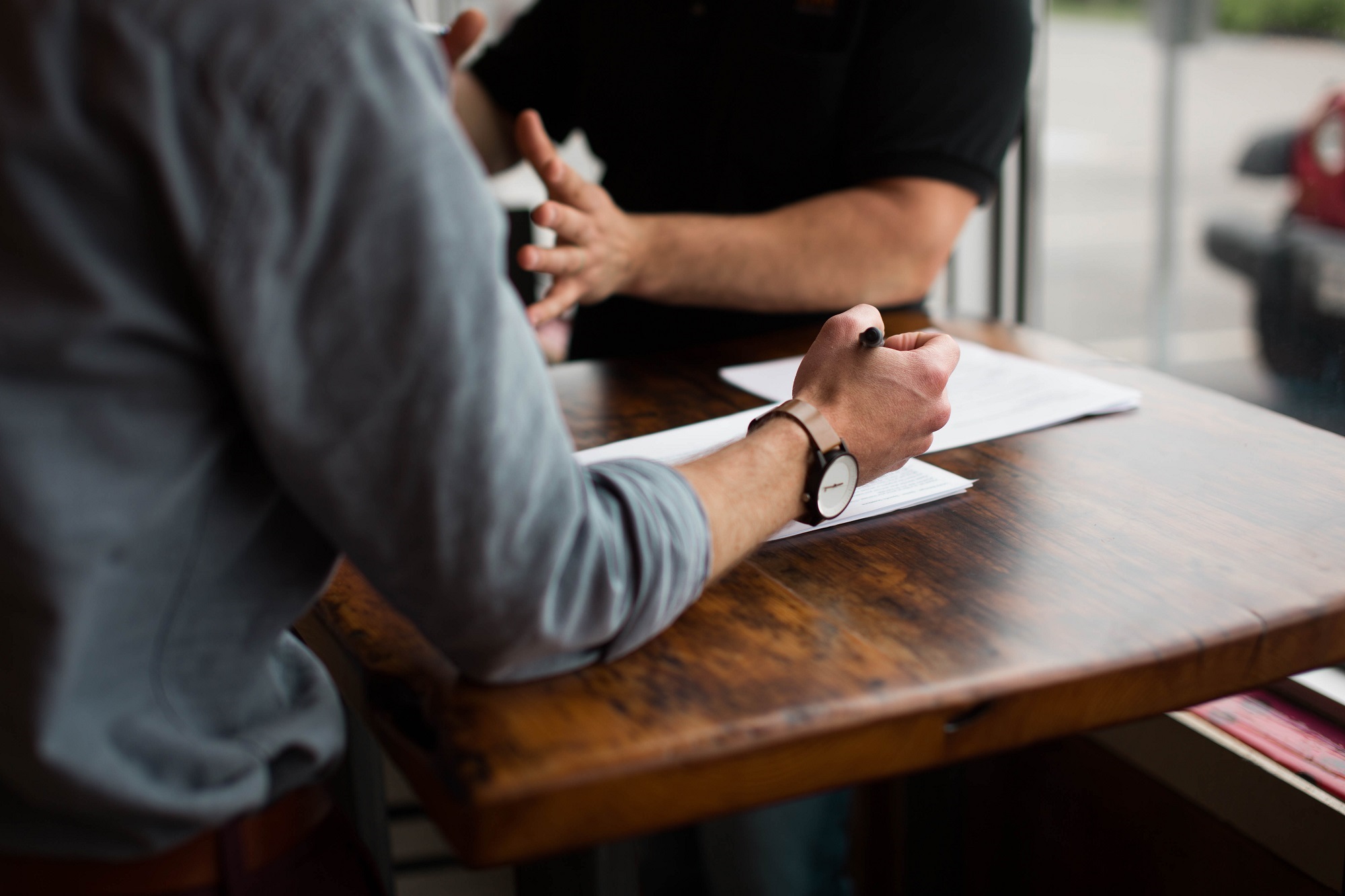 Picture of people sitting at a table