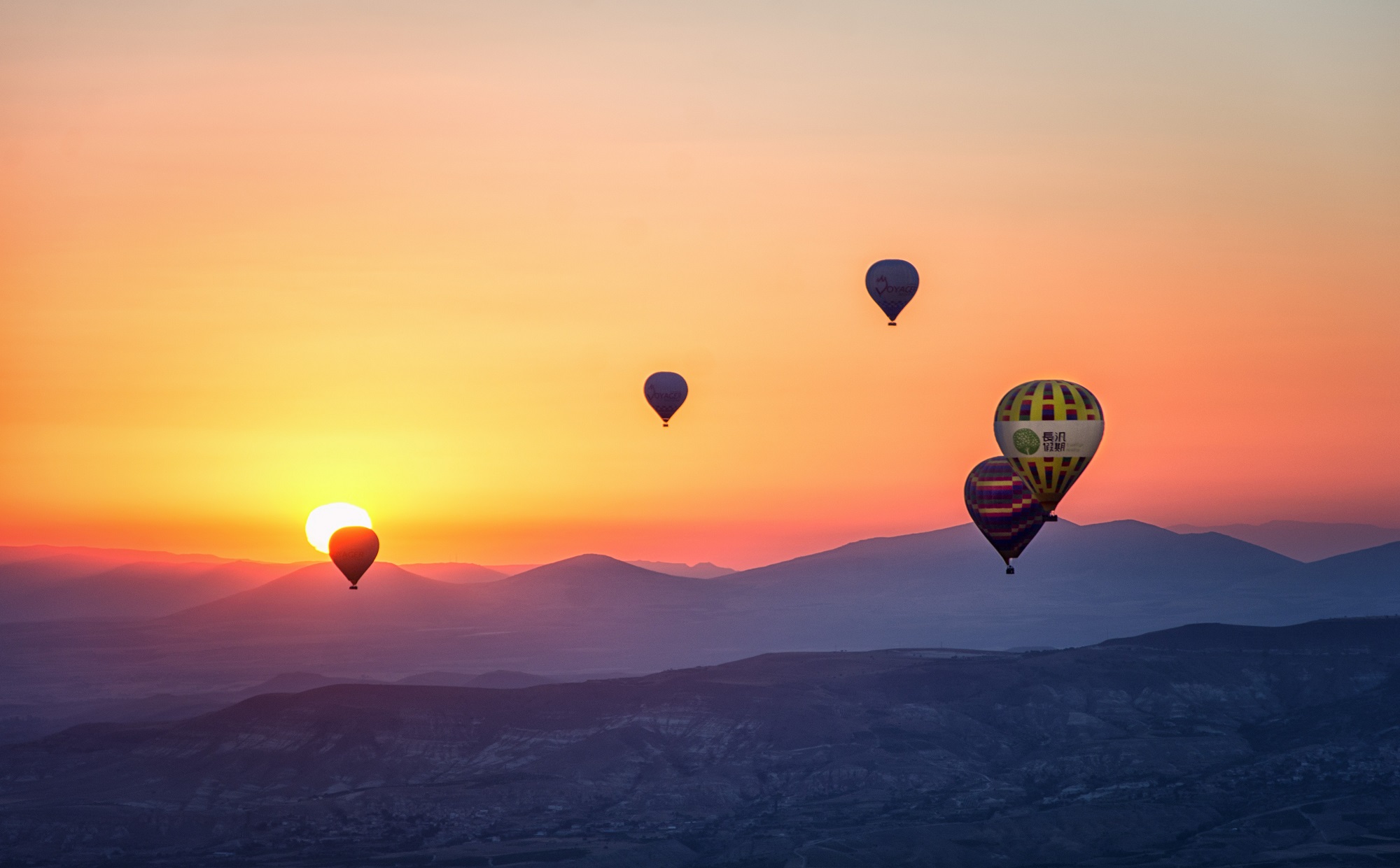 Foto van luchtballon